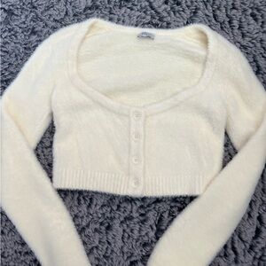 Oh Polly Cream Button-Up Cardigan